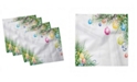 Ambesonne New Year Set of 4 Napkins, 18" x 18"